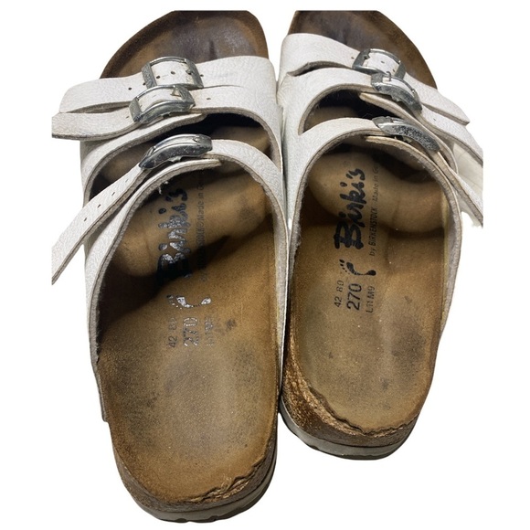 Florida Classic white Birkenstock Size 42/ Women’s 11/11.5 - Picture 4 of 5